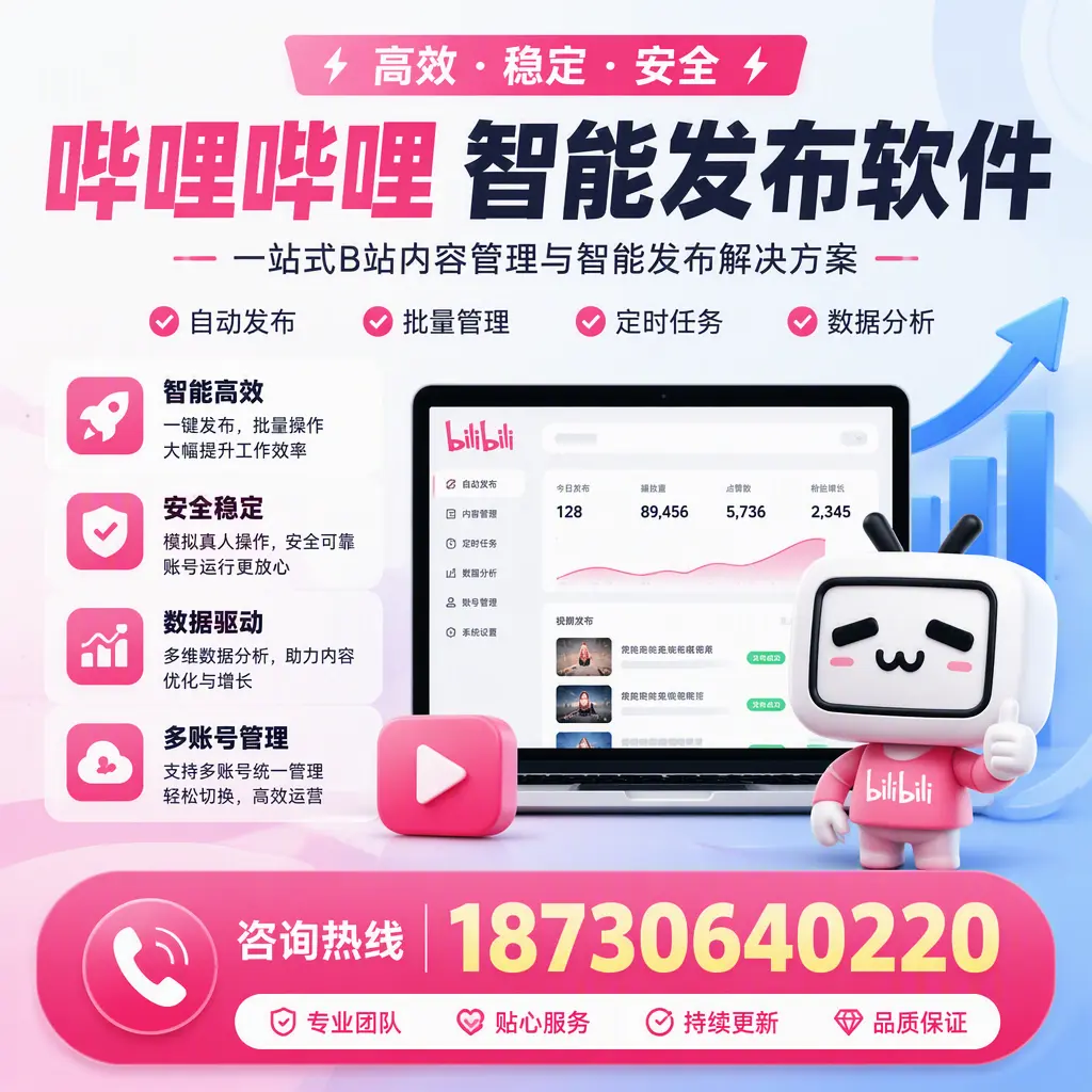 哔哩哔哩智能发布软件适用场景分析：在 阜阳 的最佳实践